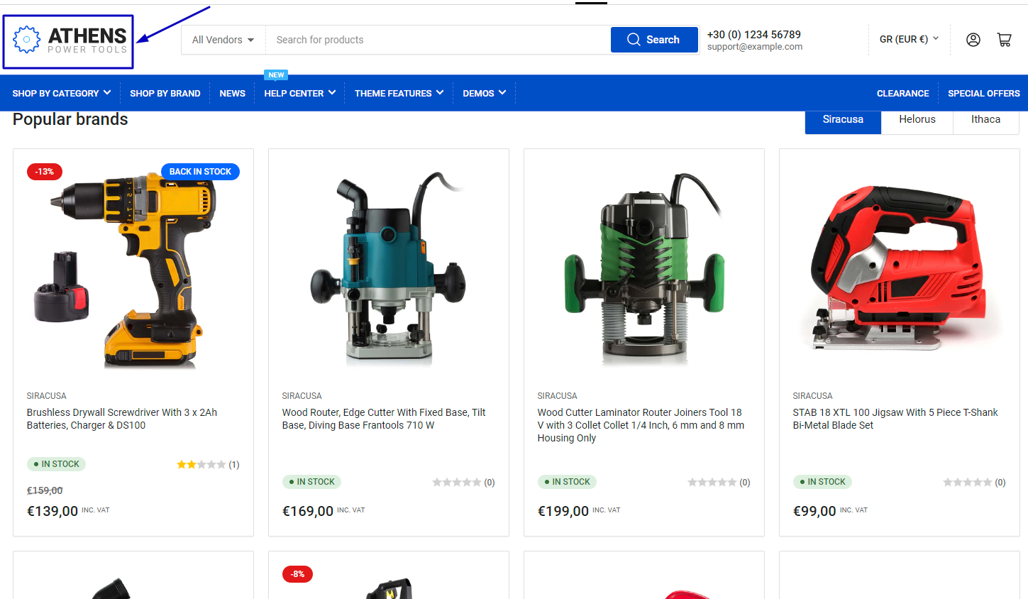 Sticky header: Fast, speedy shopping experience